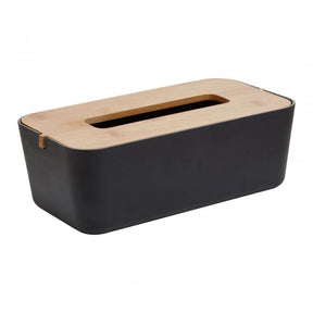 Canyon Black Tissue Box