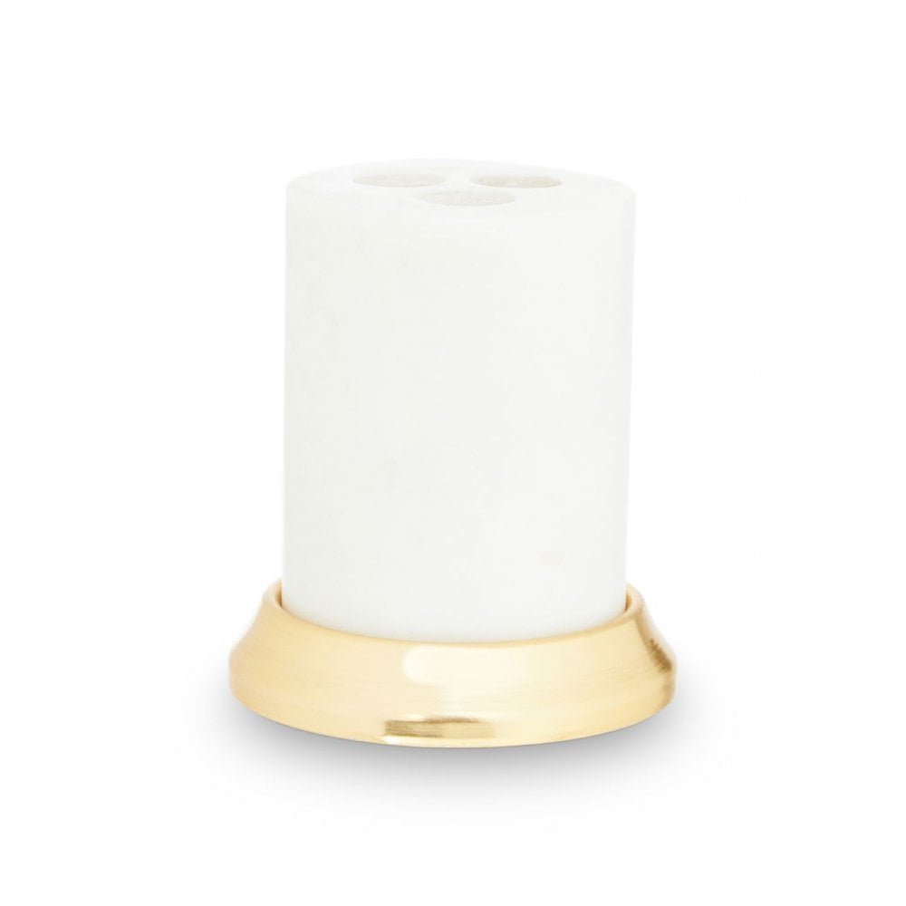 White Marble Toothbrush Holder