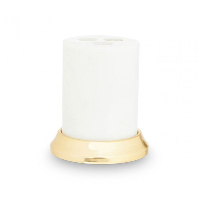 White Marble Toothbrush Holder