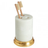 White Marble Toothbrush Holder