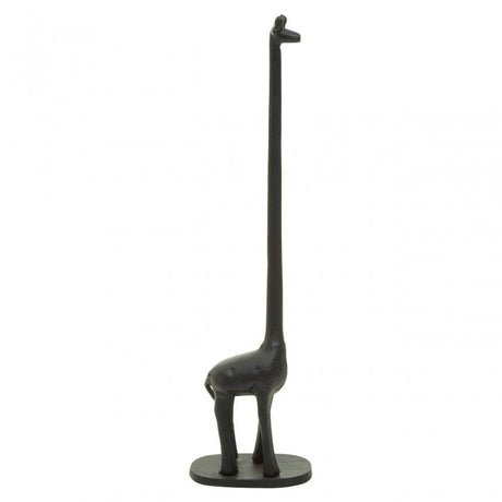 Fauna Black Giraffe Toilet Roll Holder