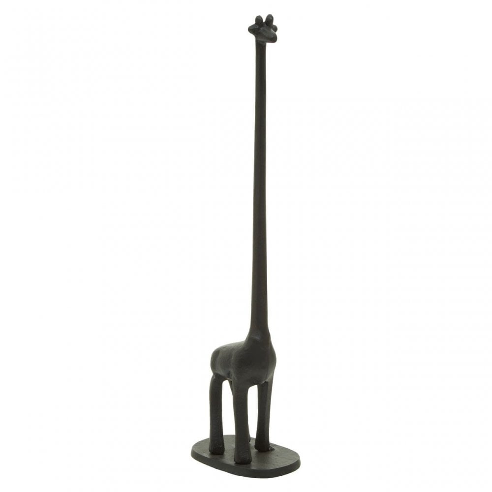 Fauna Black Giraffe Toilet Roll Holder