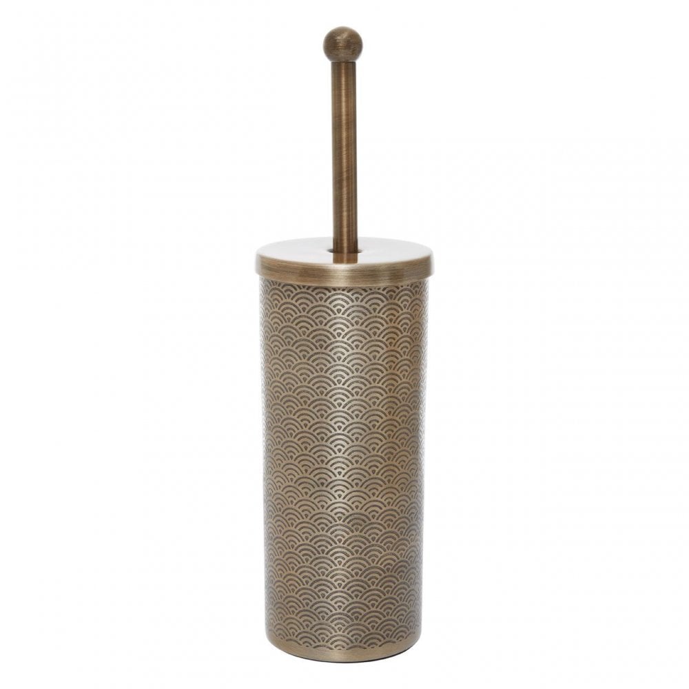 Allegra Etched Detail Aluminium Toilet Brush