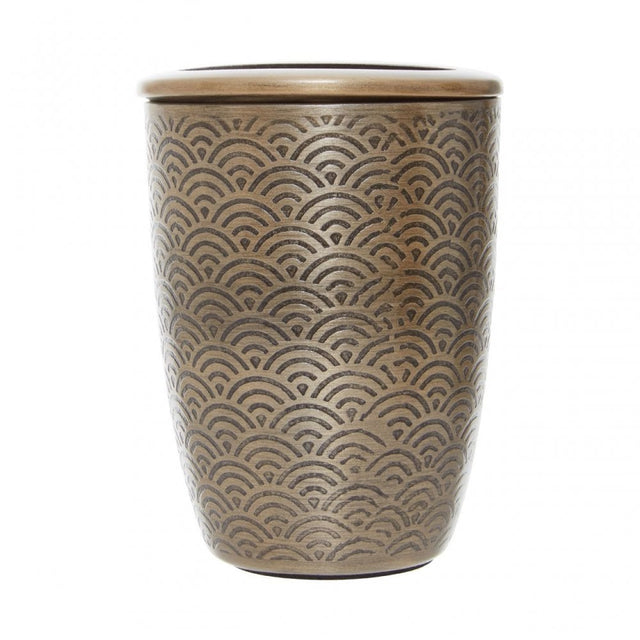Allegra Etched Detail Toothbrush Holder