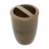 Allegra Etched Detail Toothbrush Holder