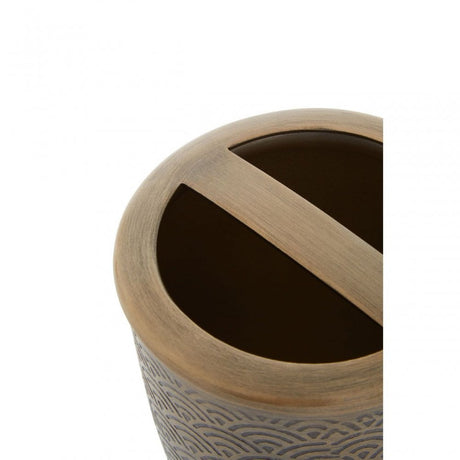 Allegra Etched Detail Toothbrush Holder