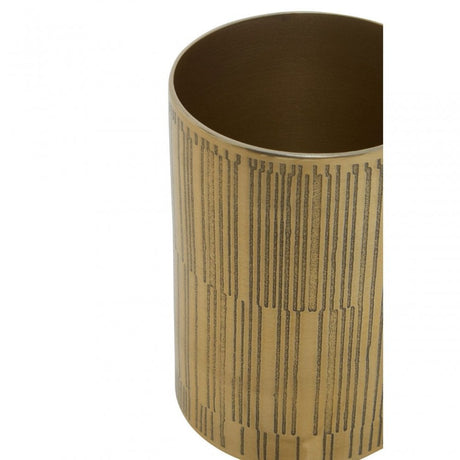 Allegra Gold Finish Aluminium Tumbler - 300Ml
