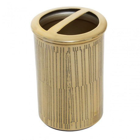 Allegra Gold Finish Tooth Brush Holder
