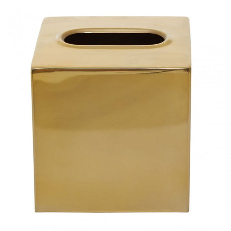 Allegra Gold Finish Tissue Box