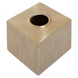 Allegra Champagne Finish Tissue Box