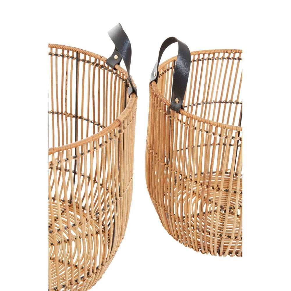 Batu Set Of 2 Natural Rattan Baskets