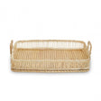 Rectangular Natural Rattan And Bamboo Tray
