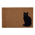 Black Cat Doormat