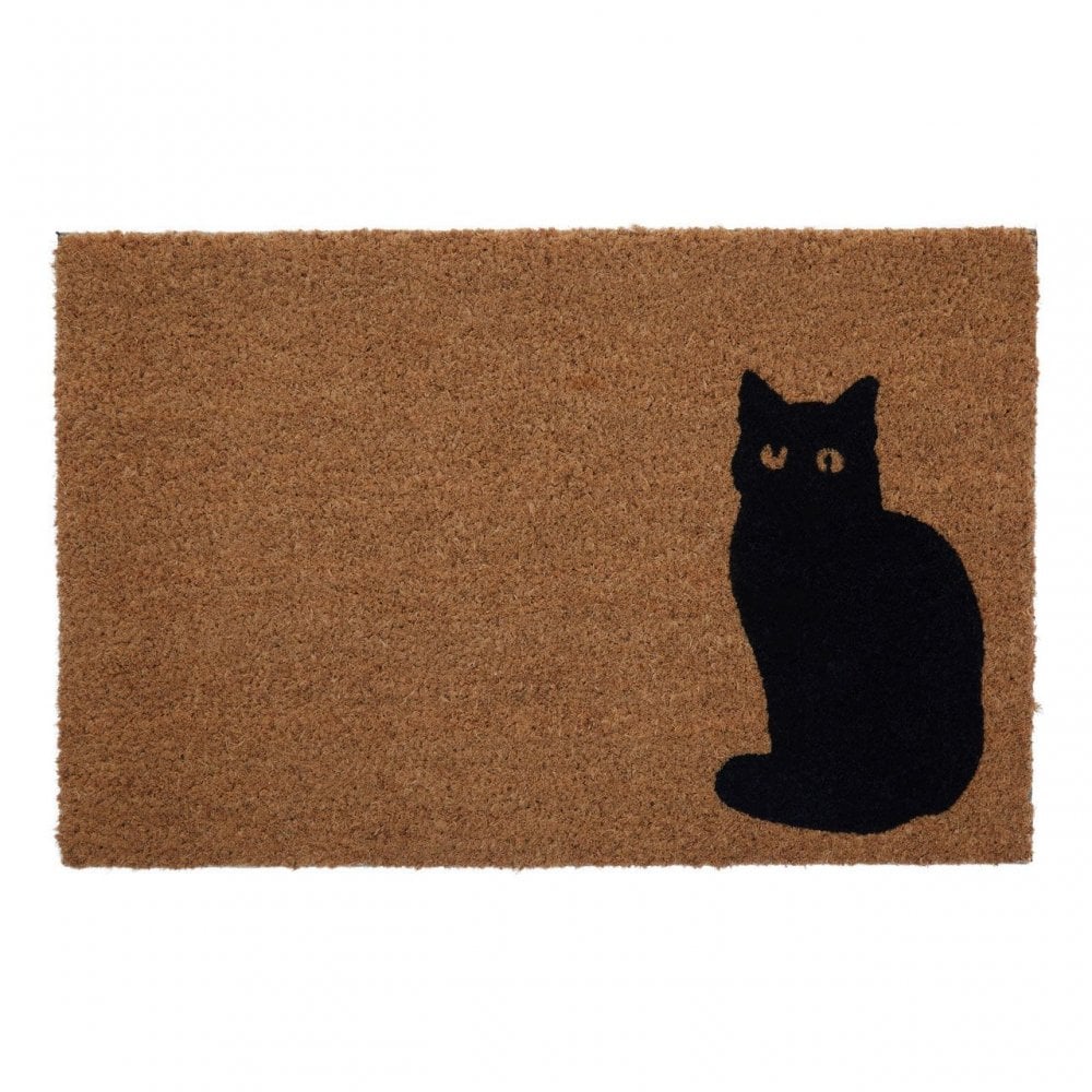 Black Cat Doormat