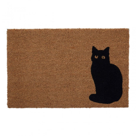 Black Cat Doormat