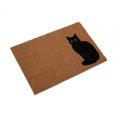 Black Cat Doormat