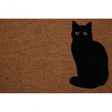 Black Cat Doormat