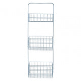 3 Tier Grey Finish Wire Storage Caddy
