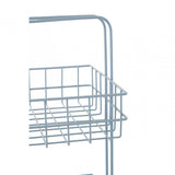 3 Tier Grey Finish Wire Storage Caddy
