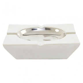 Nickel Finish Square Ashtray