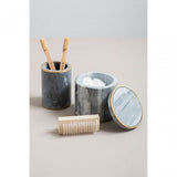 Grey Marble Brass Tumbler