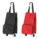 Oxford Red Fabric Trolley Bag