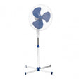 White And Blue Floor Standing Fan