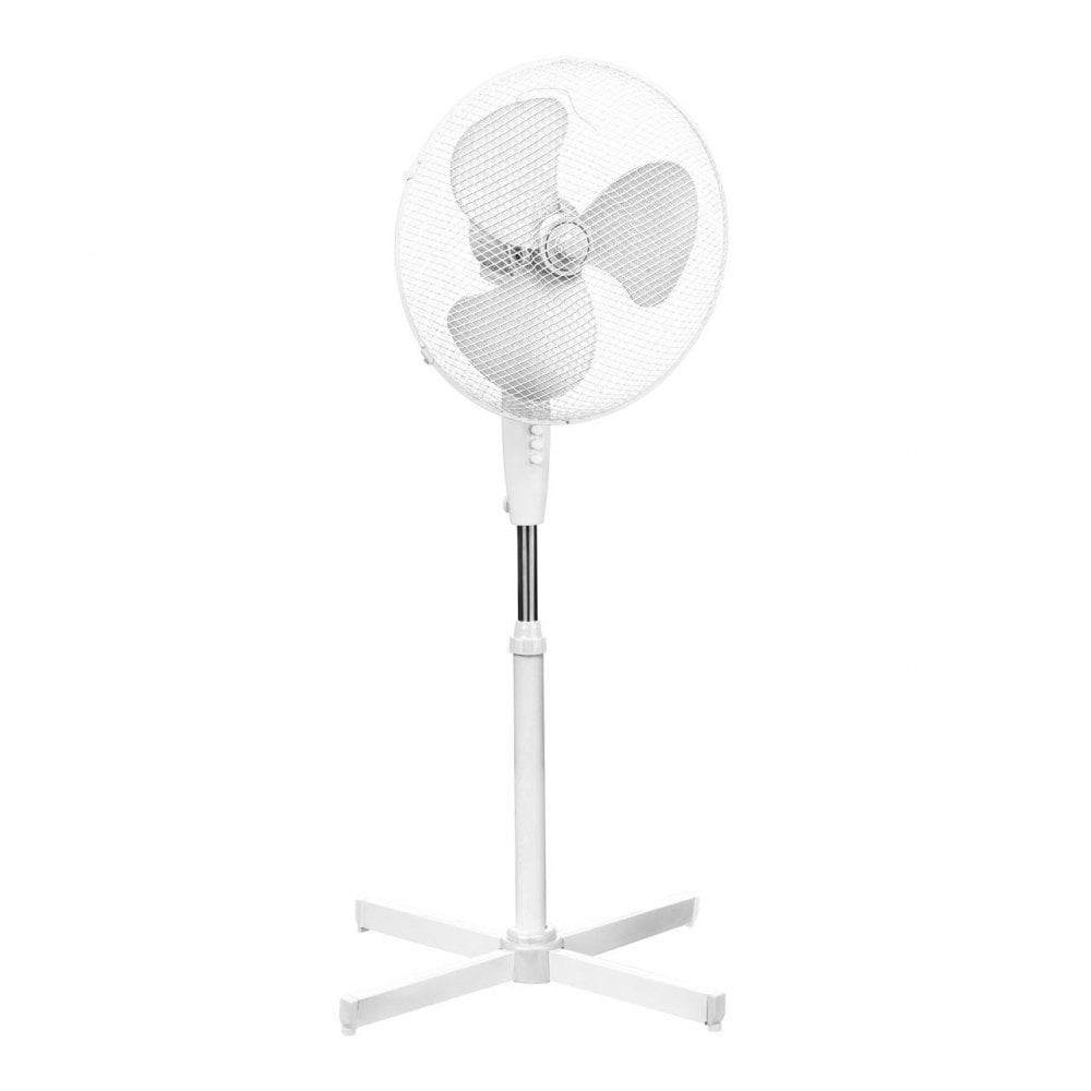 3 Speeds Oscillation White Floor Standing Fan