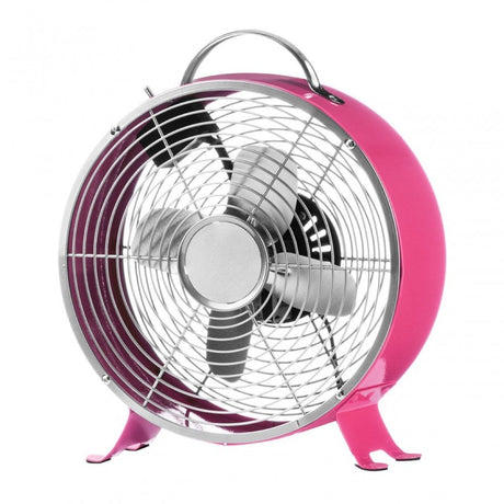 Hot Pink Retro Desk Fan