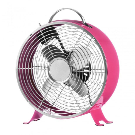 Hot Pink Retro Desk Fan