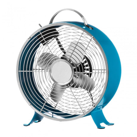 Blue Retro Desk Fan