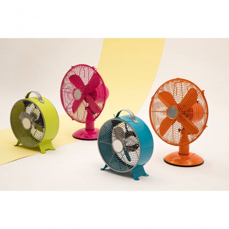 Blue Retro Desk Fan