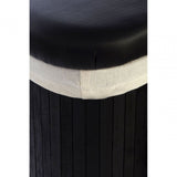 Ottoman Black Bamboo Storage Seats