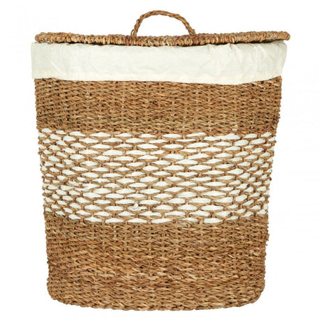 Oval Seagrass Basket With Lid