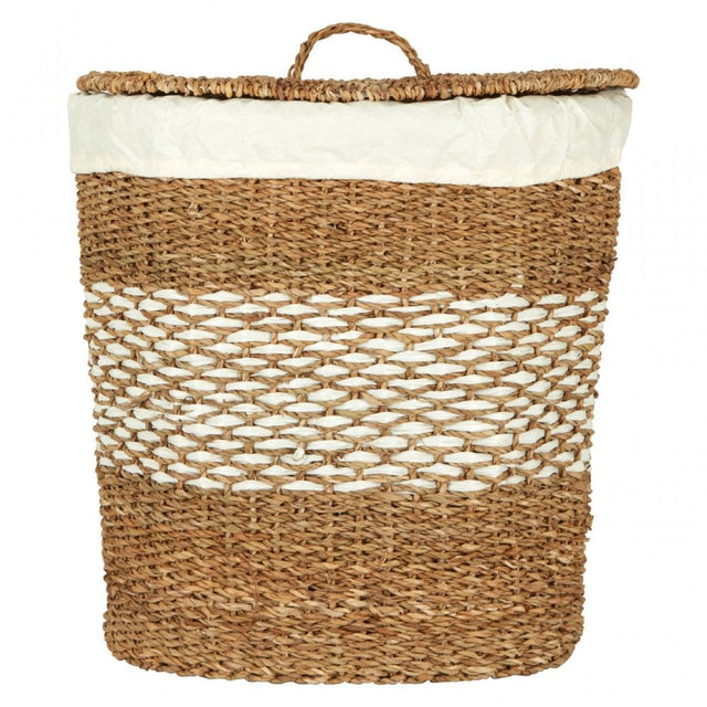 Oval Seagrass Basket With Lid