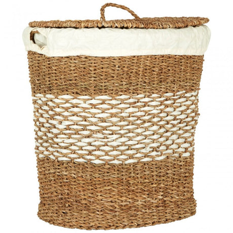 Oval Seagrass Basket With Lid