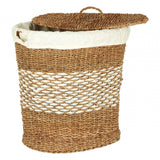 Oval Seagrass Basket With Lid