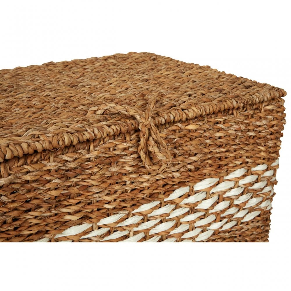 Set Of 3 Rectangular Seagrass Baskets