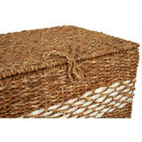 Set Of 3 Rectangular Seagrass Baskets