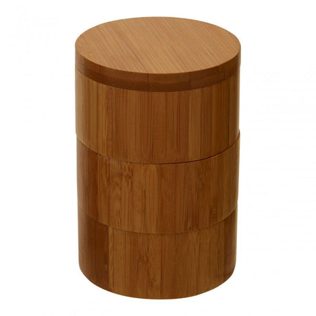 Bamboo Natural Cylindrical Storage Set