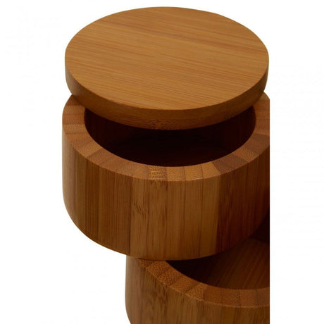 Bamboo Natural Cylindrical Storage Set