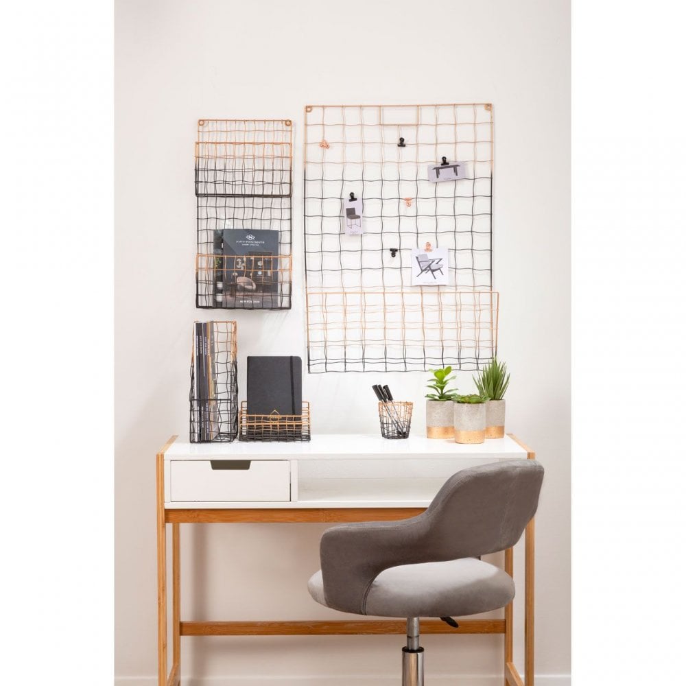 Mimo Wall Mount Magazine Rack With Clips
