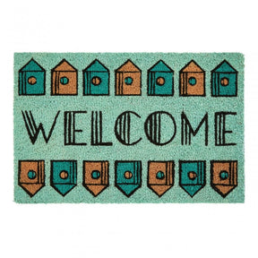 Welcome Home Light Green Doormat