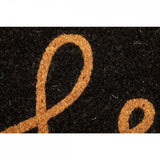 Hello Black Doormat