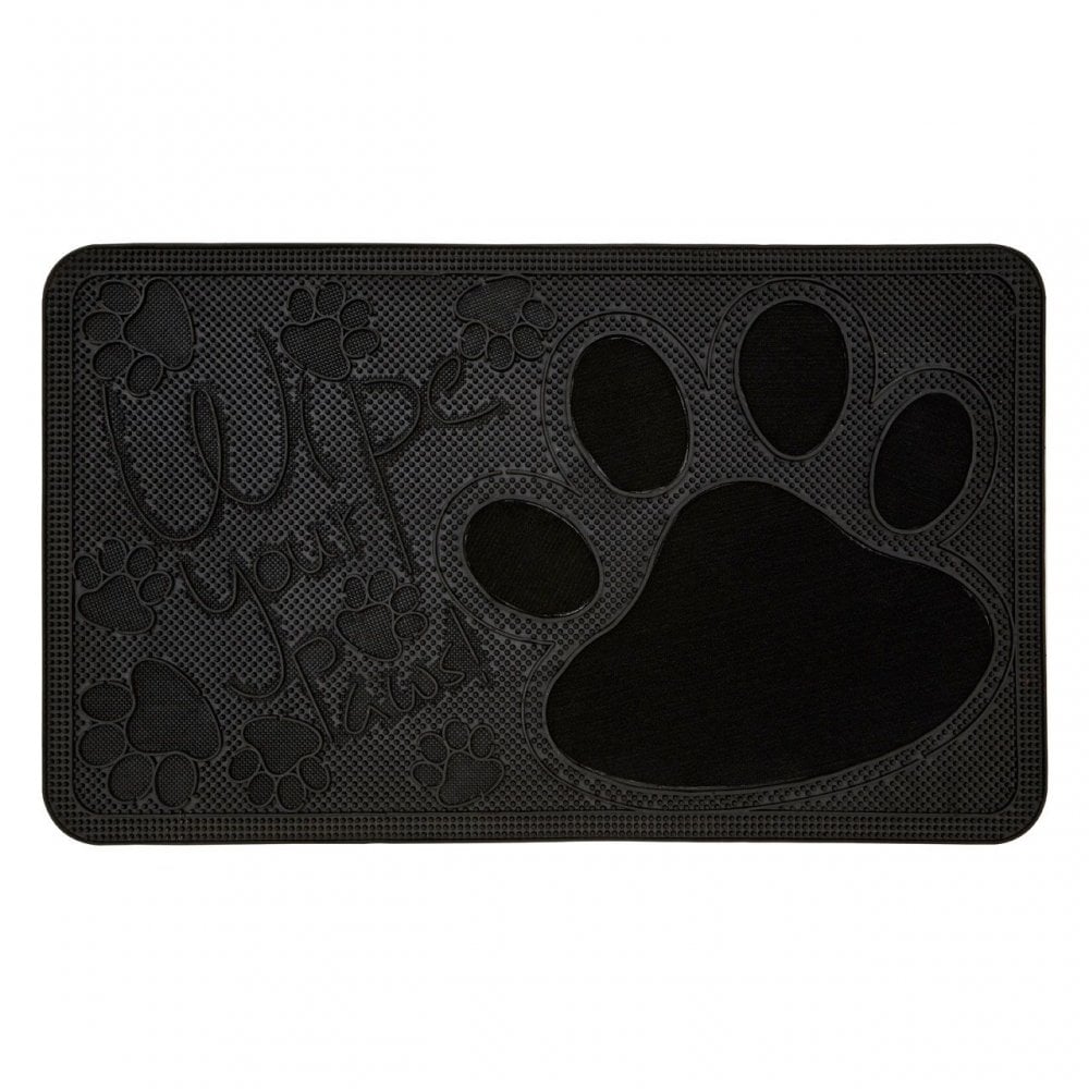 Wipe Your Paws Rubber Doormat