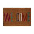 Welcome Natural And Multi-Colour Doormat