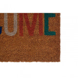 Welcome Natural And Multi-Colour Doormat