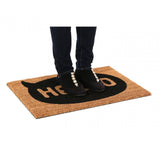 Black / Natural Hello Doormat