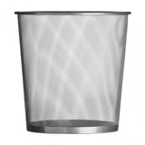 Silver Wire Mesh Small Waste Paper Bin