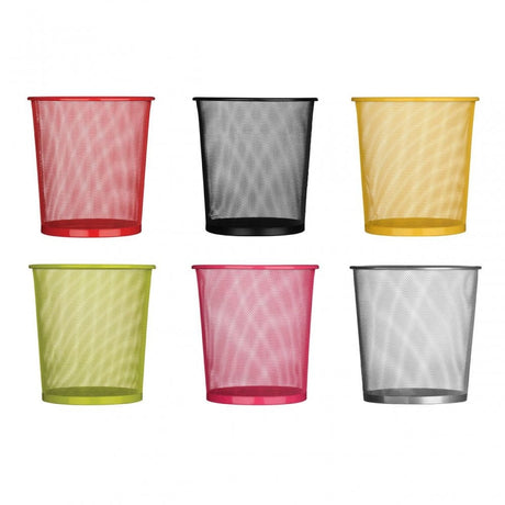 Silver Wire Mesh Small Waste Paper Bin